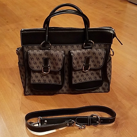 Dooney and Bourke Double Pocket Tote - Picture 1 of 6